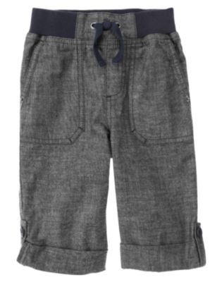 Roll Cuff Chambray Pant