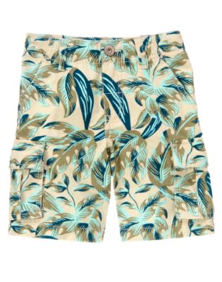 Tropical Leaf Cargo Short