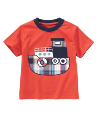 Plaid Tugboat Tee