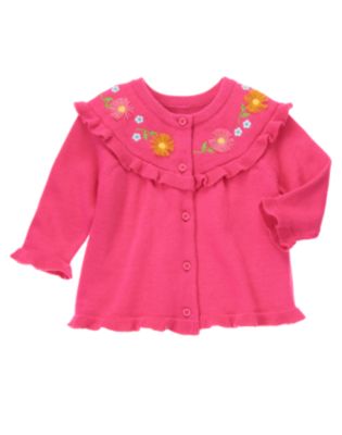 Daisy Embroidered Cardigan