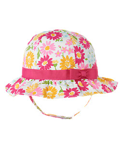 Flower Print Hat