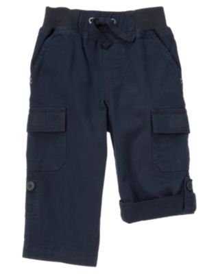 Roll Cuff Canvas Cargo Pant
