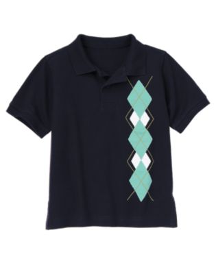 Argyle Pique Polo Shirt