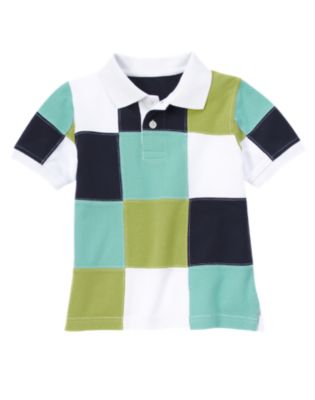Patchwork Pique Polo Shirt