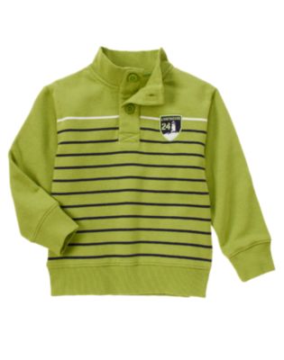 Lighthouse Stripe Fleece Pullover