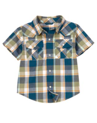 Snap Pocket Plaid Shirt