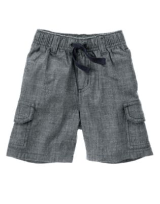 Chambray Cargo Short