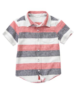 Stripe Linen Blend Shirt