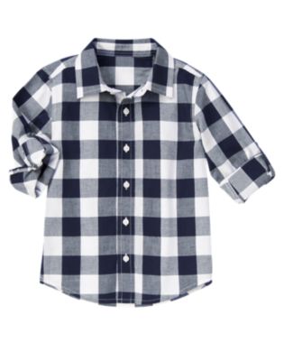 Roll Cuff Checked Shirt