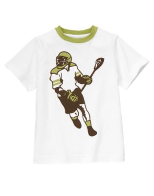 Lacrosse Player Ringer Tee