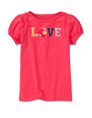 Gem Ladybug Love Boatneck Tee