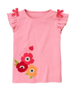 Bow Ladybug Poppy Tee