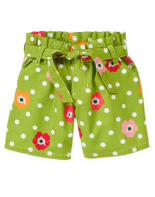 Dot Poppy Belted Short