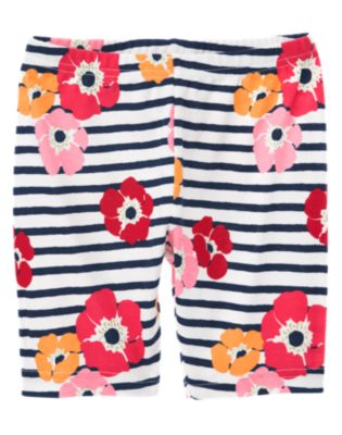 Stripe Poppy Bike Short