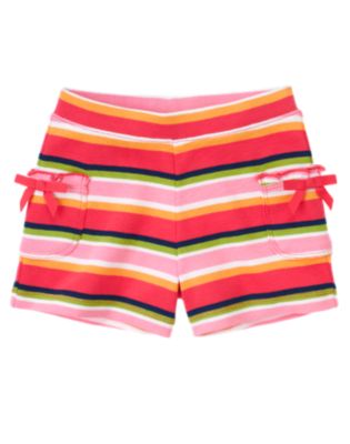 Stripe Bow Pocket Short