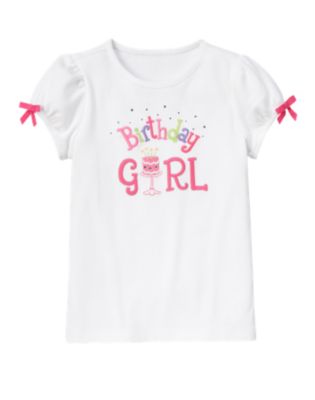 Gem Bow Birthday Girl Tee