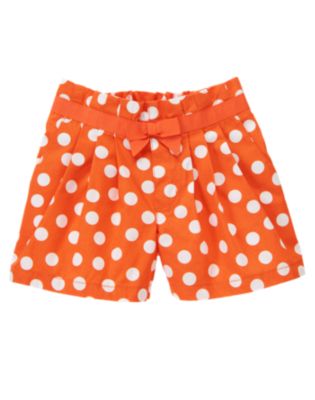 Bow Pleated Dot Short