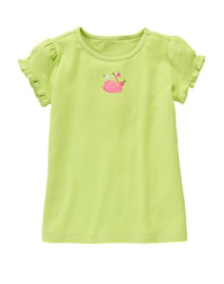 Swan Ruffle Sleeve Tee