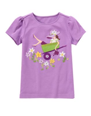 Gem Sequin Garden Girl Tee