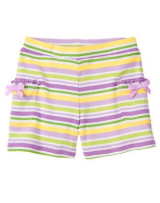 Stripe Bow Pocket Short