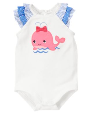 Whale Ruffle Bodysuit