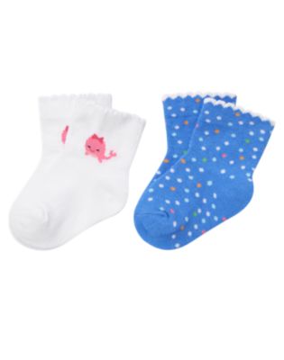 Whale Dot Sock Two-Pack