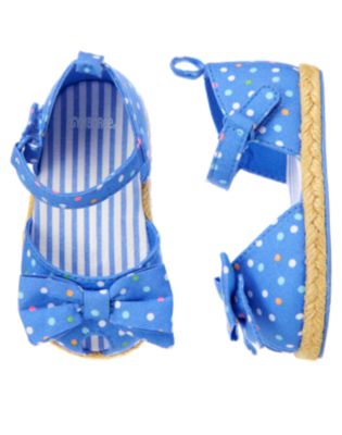 Dot Espadrille Crib Shoe