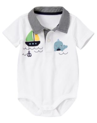 Whale Boat Polo Bodysuit