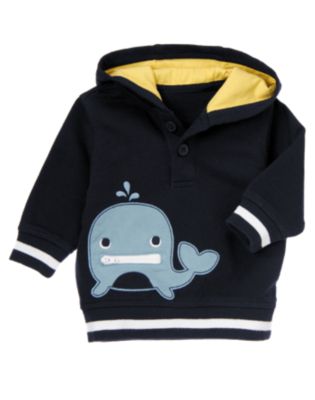 Whale Hooded Pullover