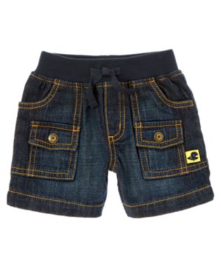 Snap Pocket Denim Short