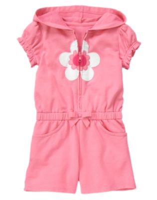 Flower Terry Romper Cover-Up
