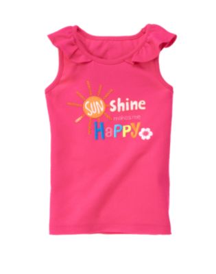Sequin Sunshine Ruffle Tank Top