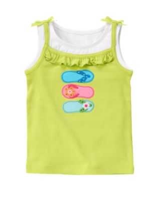 Gem Flip Flop Layered Tank Top