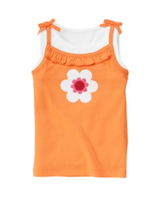 Sequin Flower Layered Tank Top