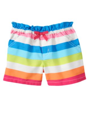 Rainbow Stripe Short