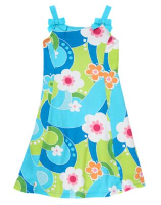 Bow Flower Swirl Dress