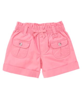 Gem Button Pocket Short