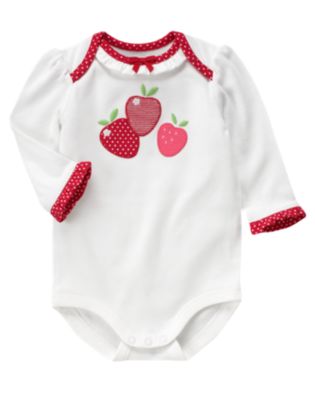 Strawberry Ruffle Bodysuit