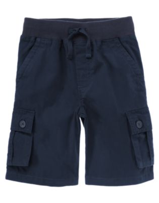 Drawstring Canvas Cargo Short