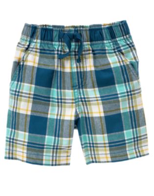 Pull-On Plaid Short