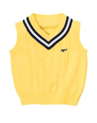 Sea Plane Tipped Sweater Vest