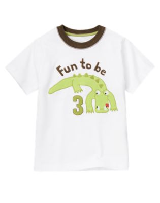 3rd Birthday Alligator Tee