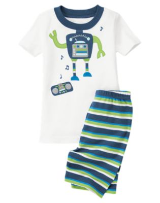 Dancing Robot Shortie Two-Piece Gymmies&reg;