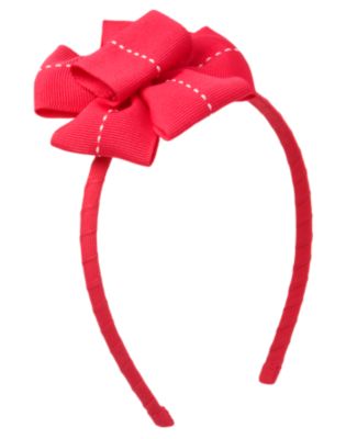 Pickstitched Bow Headband