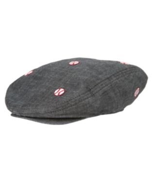 Baseball Embroidered Chambray Cap