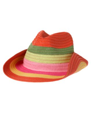 Stripe Straw Hat