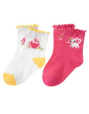 Kitty Mouse Sock Two-Pack