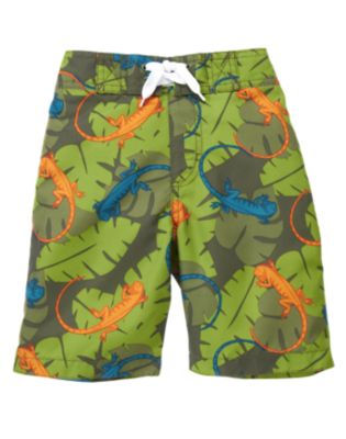 Iguana Leaf Swim Trunk