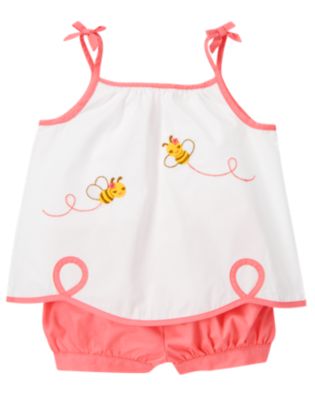 Bee Scalloped Two-Piece Set