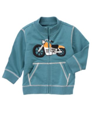 Motorcycle Terry Zip Cardigan
